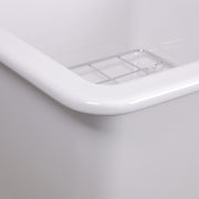 Nantucket Sinks 18-Inch Undermount Fireclay Kitchen Sink - White Wellfleet-1818W - view 3
