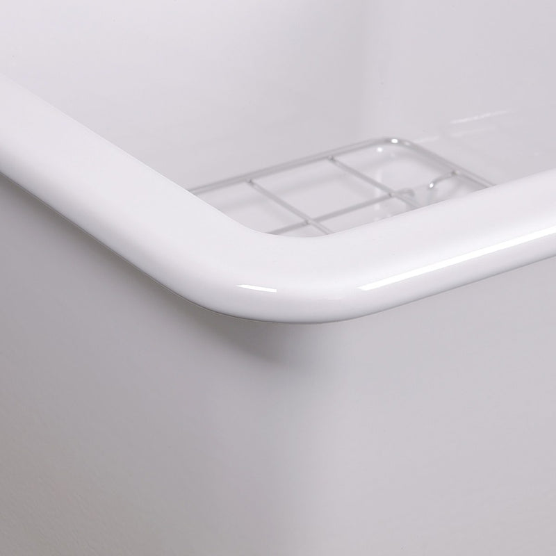 Nantucket Sinks 18-Inch Undermount Fireclay Kitchen Sink - White Wellfleet-1818W - view 3