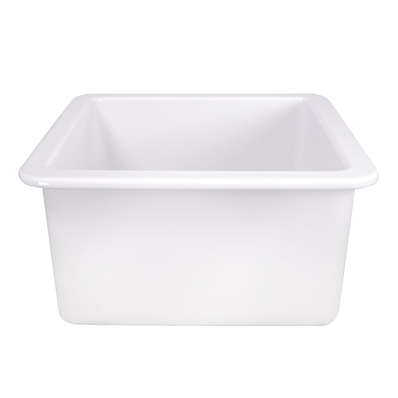 Nantucket Sinks 18-Inch Undermount Fireclay Kitchen Sink - White Wellfleet-1818W - view 5