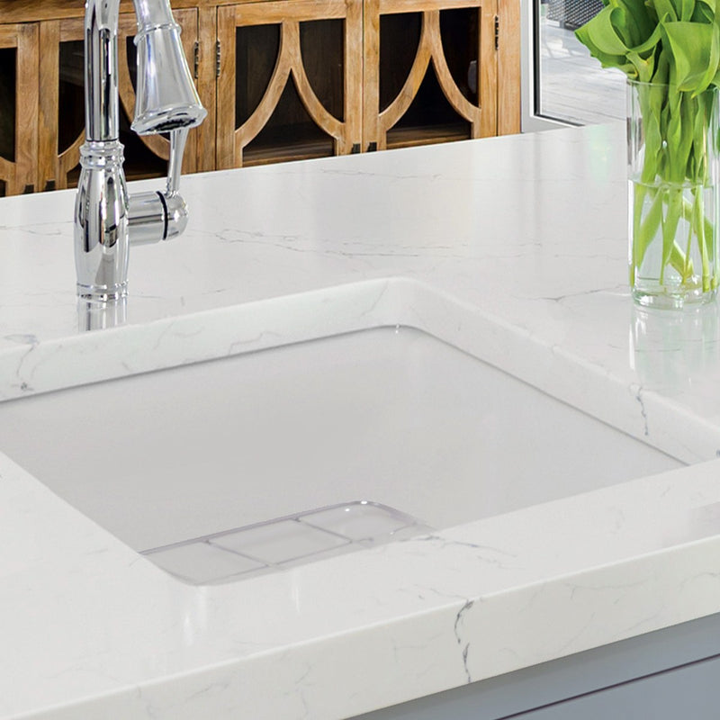 Nantucket Sinks 18-Inch Undermount Fireclay Kitchen Sink - White Wellfleet-1818W - view 6