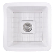 Nantucket Sinks 18-Inch Undermount Fireclay Kitchen Sink - White Wellfleet-1818W