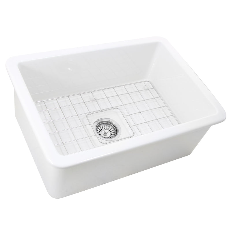Nantucket Sinks 27-Inch Undermount Fireclay Kitchen Sink Wellfleet-2719W - view 3