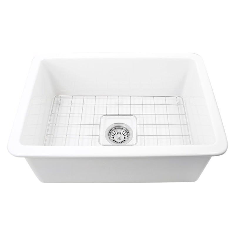 Nantucket Sinks 27-Inch Undermount Fireclay Kitchen Sink Wellfleet-2719W - view 5