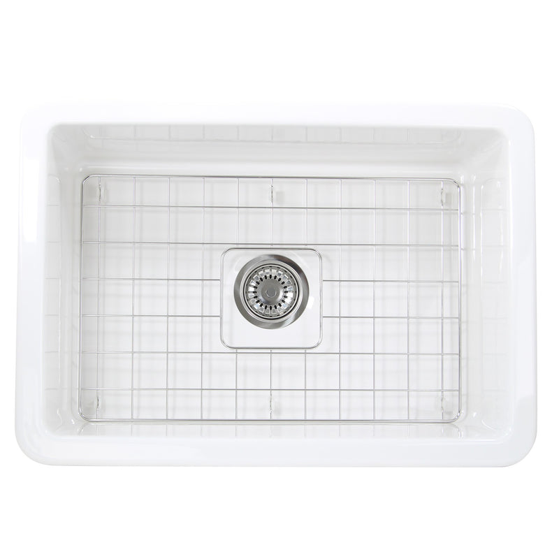 Nantucket Sinks 27-Inch Undermount Fireclay Kitchen Sink Wellfleet-2719W
