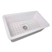 Nantucket Sinks 32-Inch Undermount Fireclay Kitchen Sink Wellfleet-3218W - view 2
