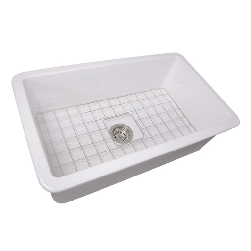 Nantucket Sinks 32-Inch Undermount Fireclay Kitchen Sink Wellfleet-3218W - view 2