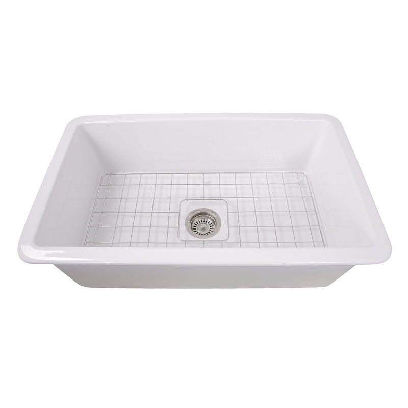 Nantucket Sinks 32-Inch Undermount Fireclay Kitchen Sink Wellfleet-3218W - view 3