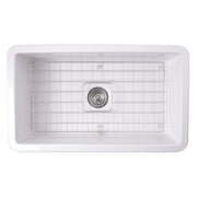 Nantucket Sinks 32-Inch Undermount Fireclay Kitchen Sink Wellfleet-3218W