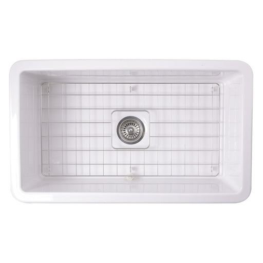Nantucket Sinks 32-Inch Undermount Fireclay Kitchen Sink Wellfleet-3218W