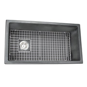 Nantucket Sinks 34-Inch Fireclay Kitchen Sink - Concrete Grey Wellfleet-3419Concrete - view 2