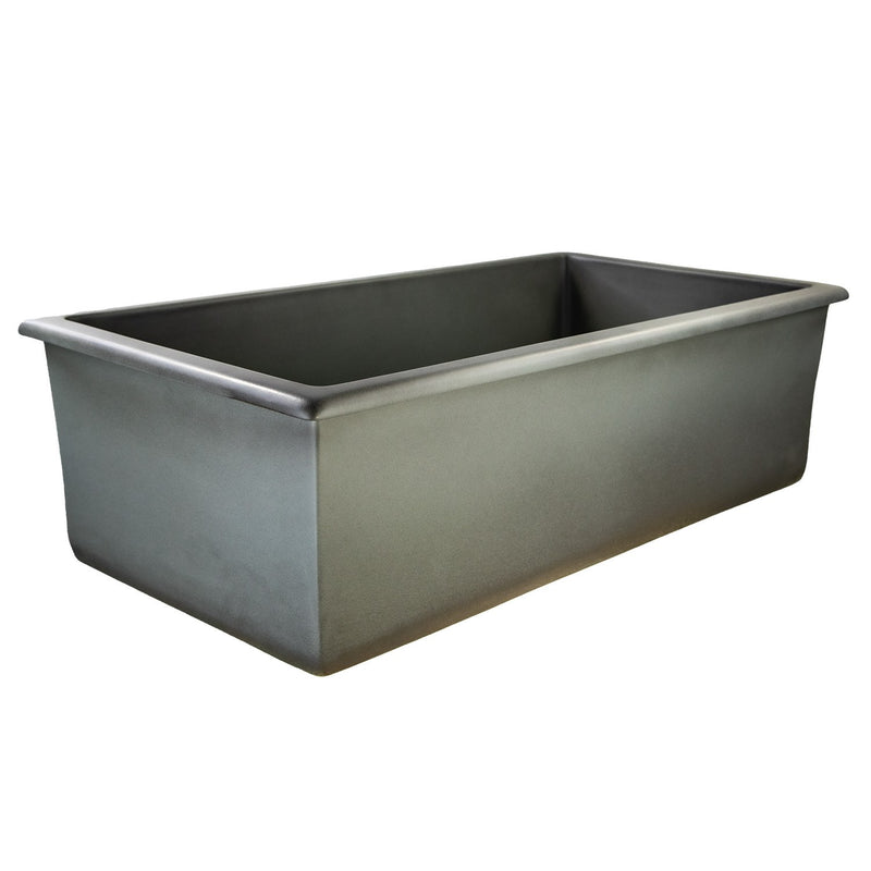 Nantucket Sinks 34-Inch Fireclay Kitchen Sink - Concrete Grey Wellfleet-3419Concrete - view 3