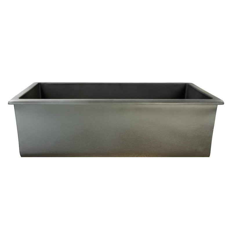 Nantucket Sinks 34-Inch Fireclay Kitchen Sink - Concrete Grey Wellfleet-3419Concrete - view 4
