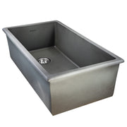 Nantucket Sinks 34-Inch Fireclay Kitchen Sink - Concrete Grey Wellfleet-3419Concrete - view 6