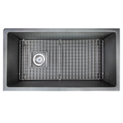 Nantucket Sinks 34-Inch Fireclay Kitchen Sink - Concrete Grey Wellfleet-3419Concrete