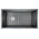 Nantucket Sinks 34-Inch Fireclay Kitchen Sink - Concrete Grey Wellfleet-3419Concrete