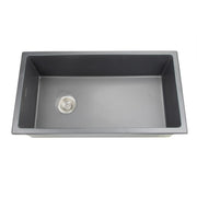 Nantucket Sinks 34-Inch Fireclay Kitchen Sink - Matte Black Wellfleet-3419MatteBlack - view 5