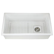 Nantucket Sinks 34-Inch Undermount Fireclay Kitchen Sink Wellfleet-3419W - view 3