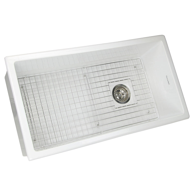 Nantucket Sinks 34-Inch Undermount Fireclay Kitchen Sink Wellfleet-3419W - view 4