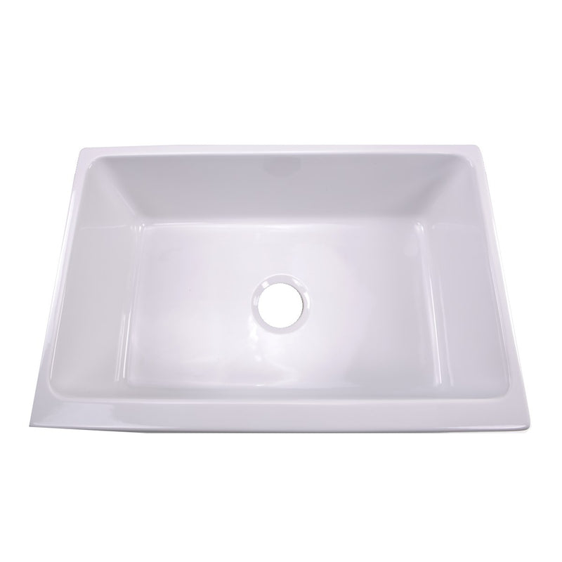 Nantucket Sinks 30 Inch Reversible Italian Fireclay Sink "Waquoit" WH3018FCL - view 2