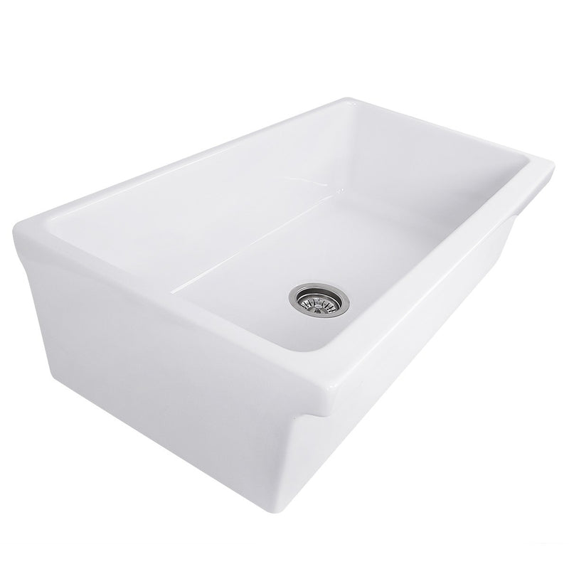 Nantucket Sinks 36-Inch Decorative Apron Farmhouse Fireclay Sink Yarmouth-36W - view 3
