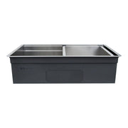 Nantucket Sinks ZR-PS-3620-16 - 36 Inch Pro Series Large Prep Station Single Bowl Undermount Stainless Steel Kitchen Sink with Compatible Accessories - view 6