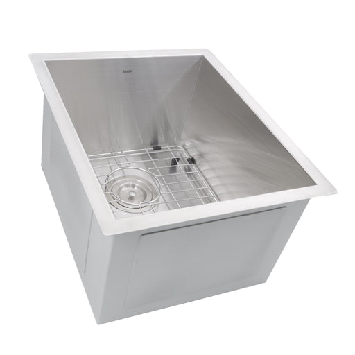 Nantucket Sinks ZR1815 - 15 Inch Pro Series Rectangle Undermount Zero Radius Stainless Steel Bar/Prep Sink - view 2