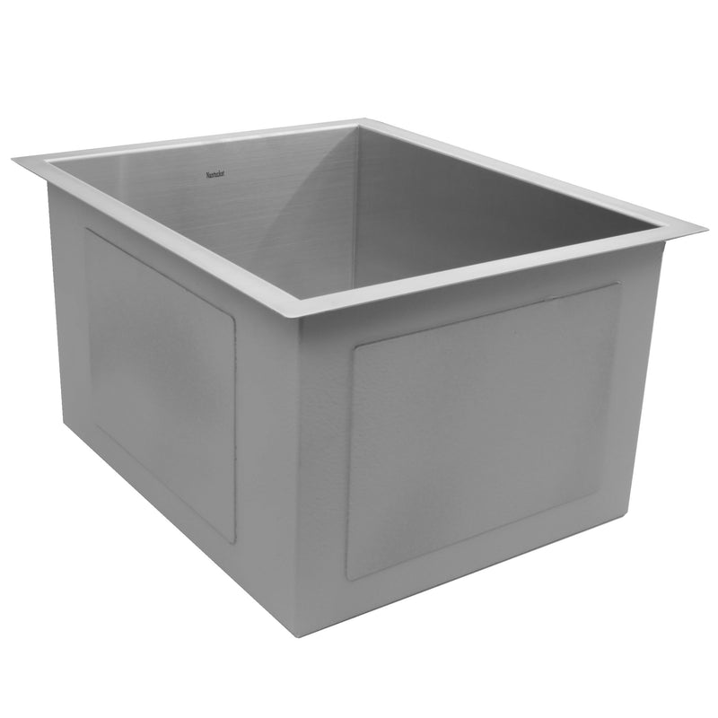 Nantucket Sinks ZR1815 - 15 Inch Pro Series Rectangle Undermount Zero Radius Stainless Steel Bar/Prep Sink - view 4
