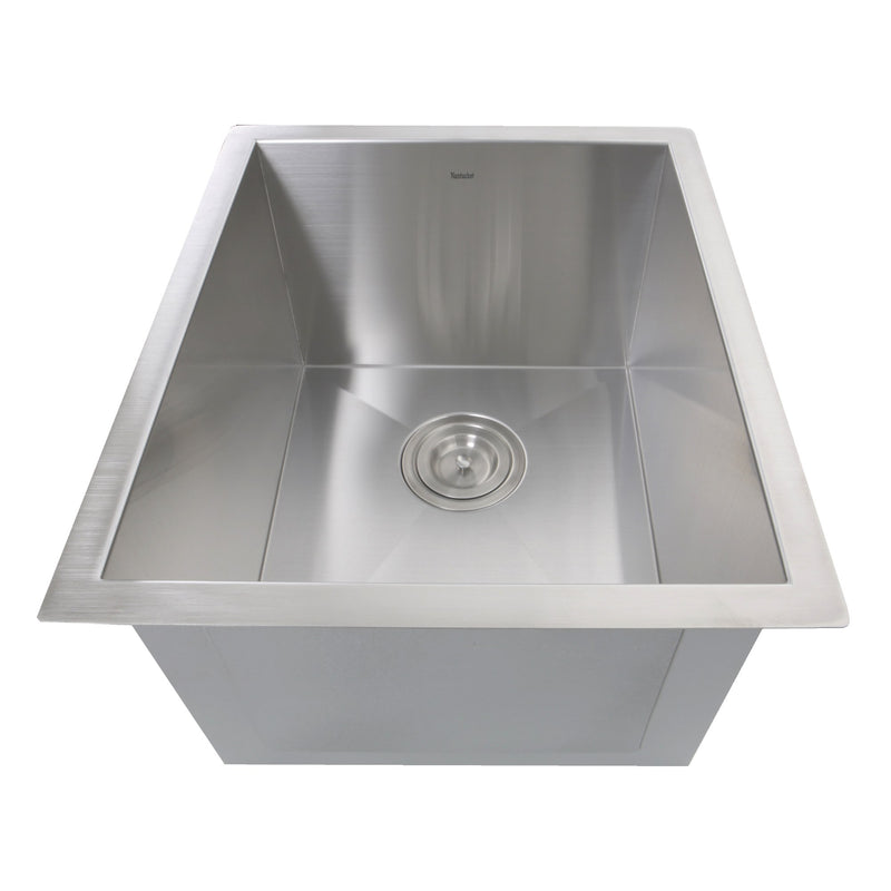 Nantucket Sinks ZR1815 - 15 Inch Pro Series Rectangle Undermount Zero Radius Stainless Steel Bar/Prep Sink - view 5