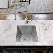 Nantucket Sinks ZR1815 - 15 Inch Pro Series Rectangle Undermount Zero Radius Stainless Steel Bar/Prep Sink - view 6