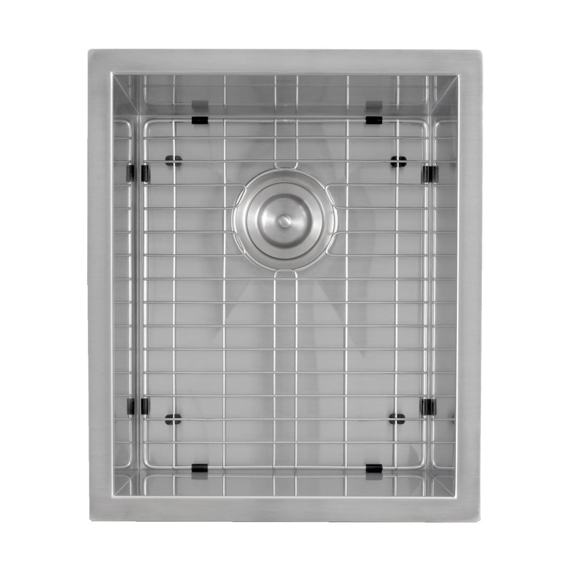 Nantucket Sinks ZR1815 - 15 Inch Pro Series Rectangle Undermount Zero Radius Stainless Steel Bar/Prep Sink