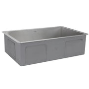 Nantucket Sinks ZR2818-16 - 28 Inch Pro Series Large Rectangle Single Bowl Undermount Zero Radius Stainless Steel Kitchen Sink - view 4