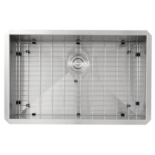 Nantucket Sinks ZR2818-16 - 28 Inch Pro Series Large Rectangle Single Bowl Undermount Zero Radius Stainless Steel Kitchen Sink