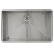 Nantucket Sinks ZR2818-8-16 - 28 Inch Pro Series Large Rectangle Single Bowl Undermount Zero Radius Stainless Steel Kitchen Sink, 8 Inch Deep - view 5