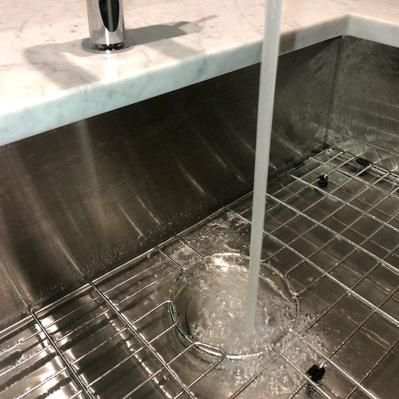 Nantucket Sinks ZR2818-8-16 - 28 Inch Pro Series Large Rectangle Single Bowl Undermount Zero Radius Stainless Steel Kitchen Sink, 8 Inch Deep - view 7