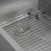 Nantucket Sinks ZR3218-OSD - 32 Inch Pro Series Large Rectangle Single Bowl Undermount Small Radius Stainless Steel Kitchen Sink, Offset Drain - view 3