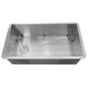 Nantucket Sinks ZR3218-OSD - 32 Inch Pro Series Large Rectangle Single Bowl Undermount Small Radius Stainless Steel Kitchen Sink, Offset Drain