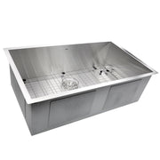 Nantucket Sinks ZR3219-16 - 32 Inch Pro Series Large Rectangle Single Bowl Undermount Zero Radius Stainless Steel Kitchen Sink - view 2