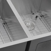 Nantucket Sinks ZR3219-OS-16 - 32 Inch Pro Series 55/45 Offset Double bowl Undermount Zero Radius Stainless Steel Kitchen Sink - view 3