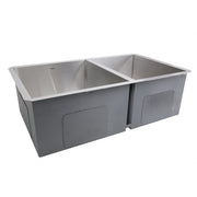 Nantucket Sinks ZR3219-OS-16 - 32 Inch Pro Series 55/45 Offset Double bowl Undermount Zero Radius Stainless Steel Kitchen Sink - view 5