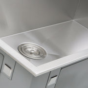 Nantucket Sinks ZR3322-S-16 - 33 Inch Large Rectangle Single Bowl Self Rimming Zero Radius Stainless Steel Drop In Kitchen Sink, 16 Gauge -1 Hole - view 3