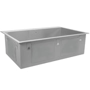Nantucket Sinks ZR3322-S-16 - 33 Inch Large Rectangle Single Bowl Self Rimming Zero Radius Stainless Steel Drop In Kitchen Sink, 16 Gauge -1 Hole - view 4