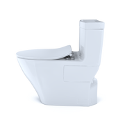 TOTO MS624234CEFG#01 Legato One-Piece Elongated 1.28 GPF Toilet with CEFIONTECT and SoftClose Seat, WASHLET+ Ready, Cotton White - view 4