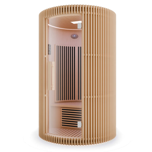 SaunaSpa SC-SS0025-0S 1-2 Person Round Infrared Sauna in Canadian Hemlock