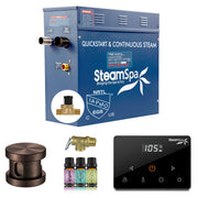 SteamSpa Oasis Series Generator Round Wireless Auto Drain - Oil Rubbed Bronze