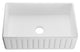 Anzzi Roine Farmhouse Reversible Apron Front Solid Surface Man Made Stone 30 in. Single Basin Kitchen Sink in Matte White