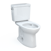 TOTO CST776CSFG#01 Drake Two-Piece Elongated 1.6 GPF Universal Height TORNADO FLUSH Toilet with CEFIONTECT, Cotton White