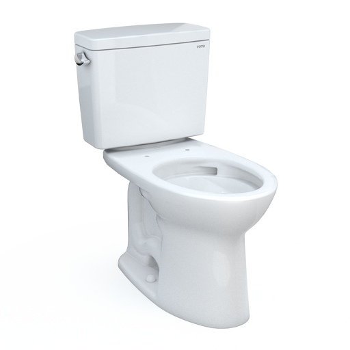 TOTO CST776CSFG#01 Drake Two-Piece Elongated 1.6 GPF Universal Height TORNADO FLUSH Toilet with CEFIONTECT, Cotton White