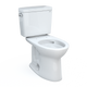 TOTO CST776CEFG.10#01 Drake Two-Piece Elongated 1.28 GPF Universal Height TORNADO FLUSH Toilet with CEFIONTECT and 10 Inch Rough-In, Cotton White