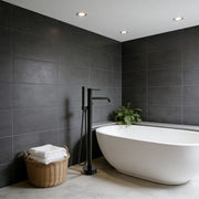 Nisshin High Flow Freestanding Tub Faucet with Hand Shower