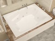 Atlantis Whirlpool 5472CDRX Caresse 72 in. x 54 in. Rectangular Air and Whirlpool Jetted Bathtub with Right Drain in White lifestyle